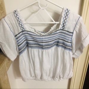 Free people white blouse